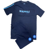 Pigiama Corto SSC Napoli Ufficiale 100% Cotone – Ragazzo e Adulto – Personalizzabile con Nome PS 41396