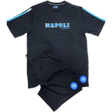 Pigiama Corto SSC Napoli Ufficiale 100% Cotone – Ragazzo e Adulto – Personalizzabile con Nome PS 41396