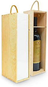 Scatola Porta Bottiglia in Legno Personalizzabile con Foto o Frasi – Idea Regalo PS 00043 PRS