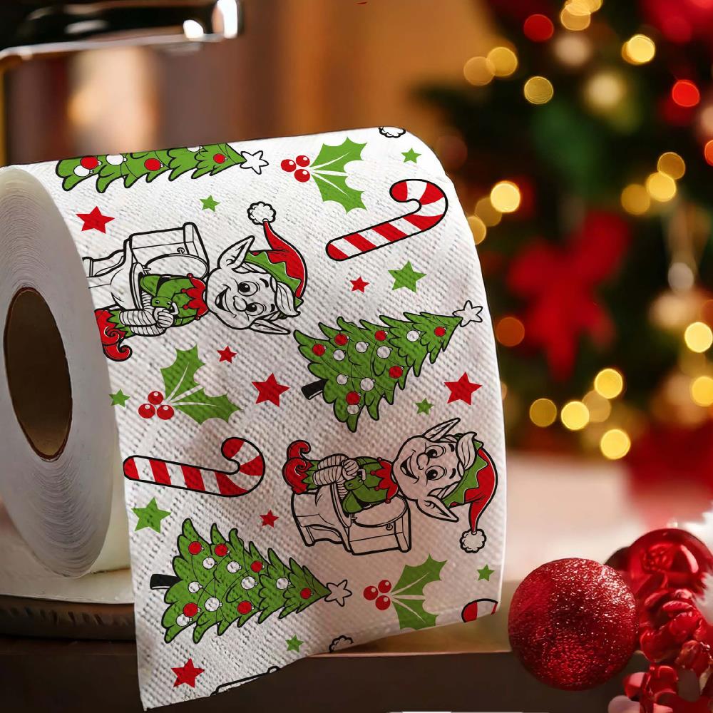Rotolo Carta Igienica WC Elfi / Babbo Natale – 2 Strati 30 m – PS 33562