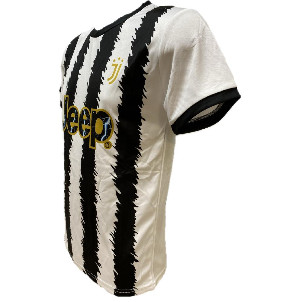 Maglia Calcio Juventus Bianco Nera – Replica Ufficiale Juventus FC 2023/2024 – Personalizzabile con Nome e Numero PS 41410