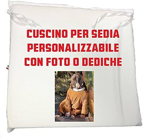 Cuscino per Sedia Personalizzabile con Foto o Frasi – Cod. 40483 PRS