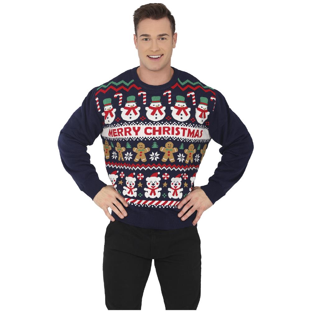 Maglione di Natale Snowman – Pullover Natalizio Uomo Adulto – PS 33550-BS