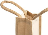 Borsa In Juta Plastificata Porta Bottiglia Personalizzabile Con Foto e Scritte PS 00053 PRS