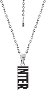 Collana ufficiale FC Inter con logo smaltato in acciaio 316L – Cod. 38026