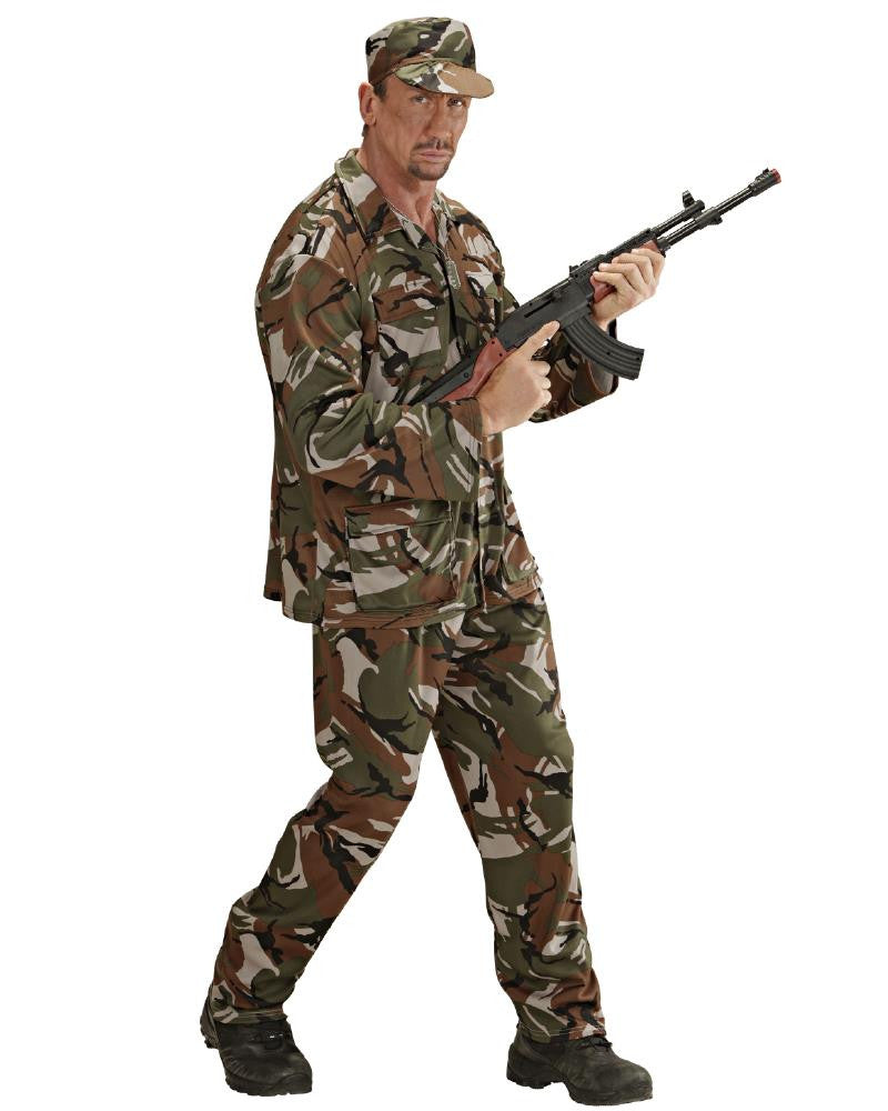 Costume di Carnevale Travestimento Mimetica Militare – Travestimento Soldato PS 26302