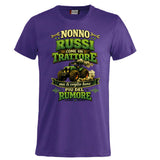 T-Shirt Nonno Russi Come Un Trattore Ma Ti Voglio Bene Piu' Del Rumore – Maglietta Personalizzabile PS 27431-A-146