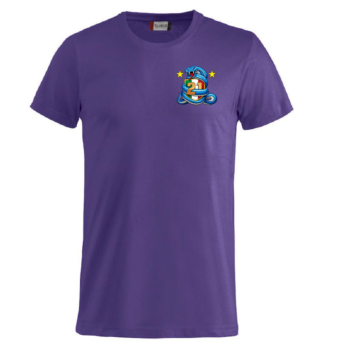 T-Shirt Neroazzurri Campioni d’Italia 2025/2026 –  21 Scudetti 100% Cotone  – PS 27431-INT-09