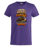 T-Shirt Papa' Russi Come Un Trattore Ma Ti Voglio Bene Piu' Del Rumore – Maglietta Personalizzabile PS 27431-A-145