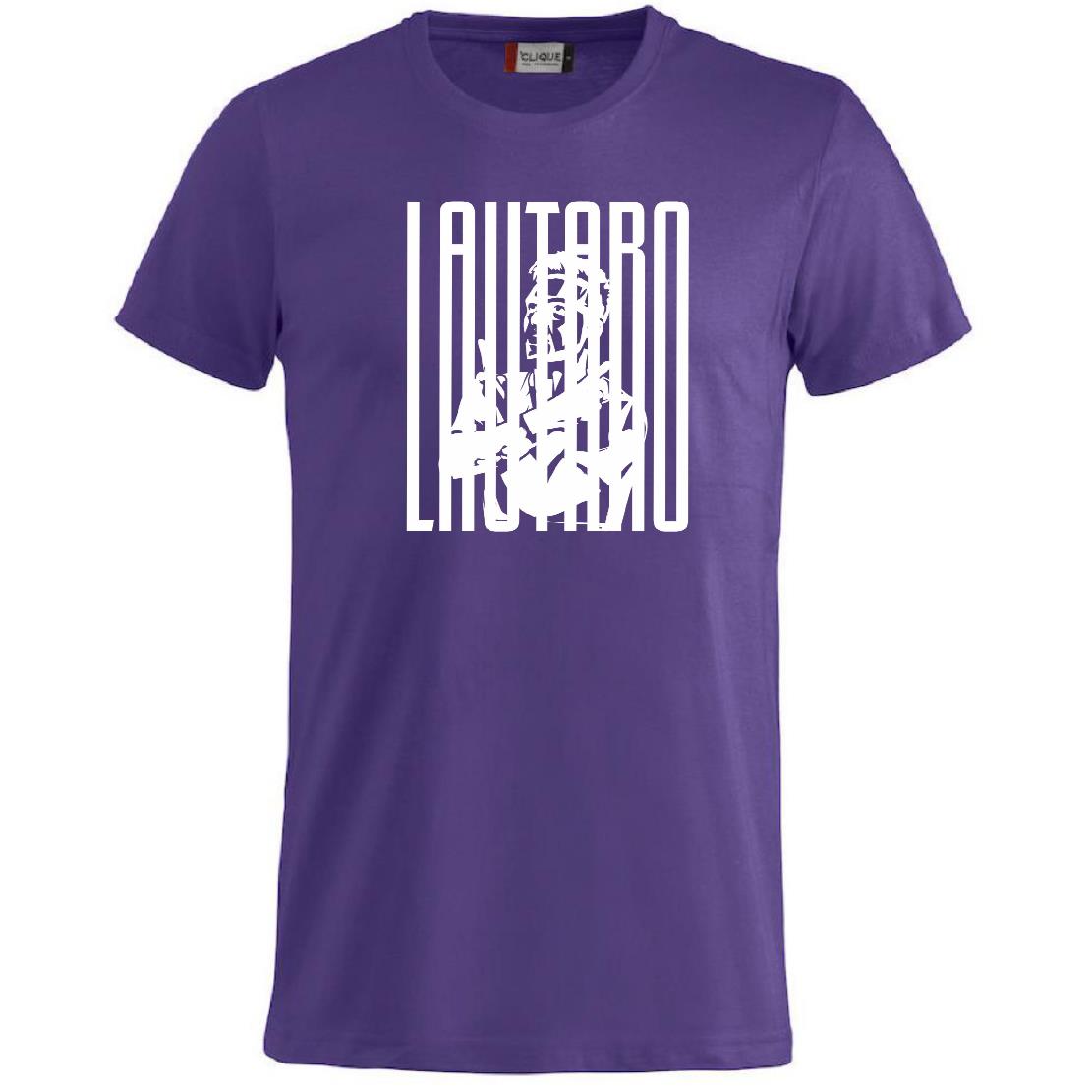 T-Shirt Lautaro Martinez Magliette Tifosi Interisti Maglietta in Cotone Abbigliamento Calcio PS 27431-A033