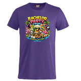 T-Shirt Addio al Celibato Bachelor Party Crew No Rules All Fun Personalizzabile con Nome PS 27431-A-40