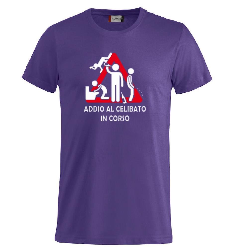 T-Shirt Addio al Celibato In Corso , Dietro  “Attenzione Ubriachi” – Maglietta Divertente con Doppia Stampa Fronte/Retro – PS 27431 - A071
