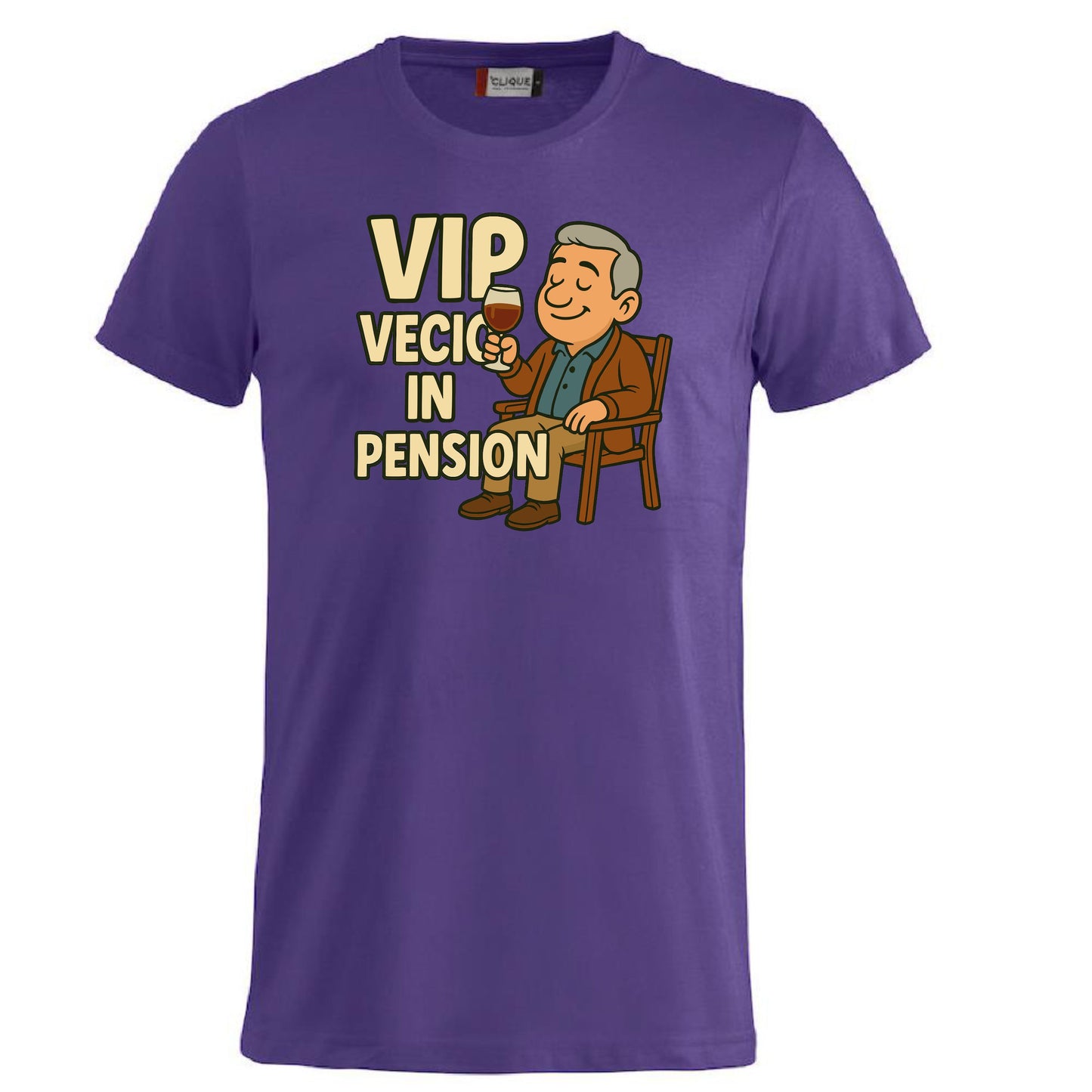 T-Shirt Personalizzabile “VIP Vecio in Pension” – Personalizzabile con Nome – PS 27431-A132