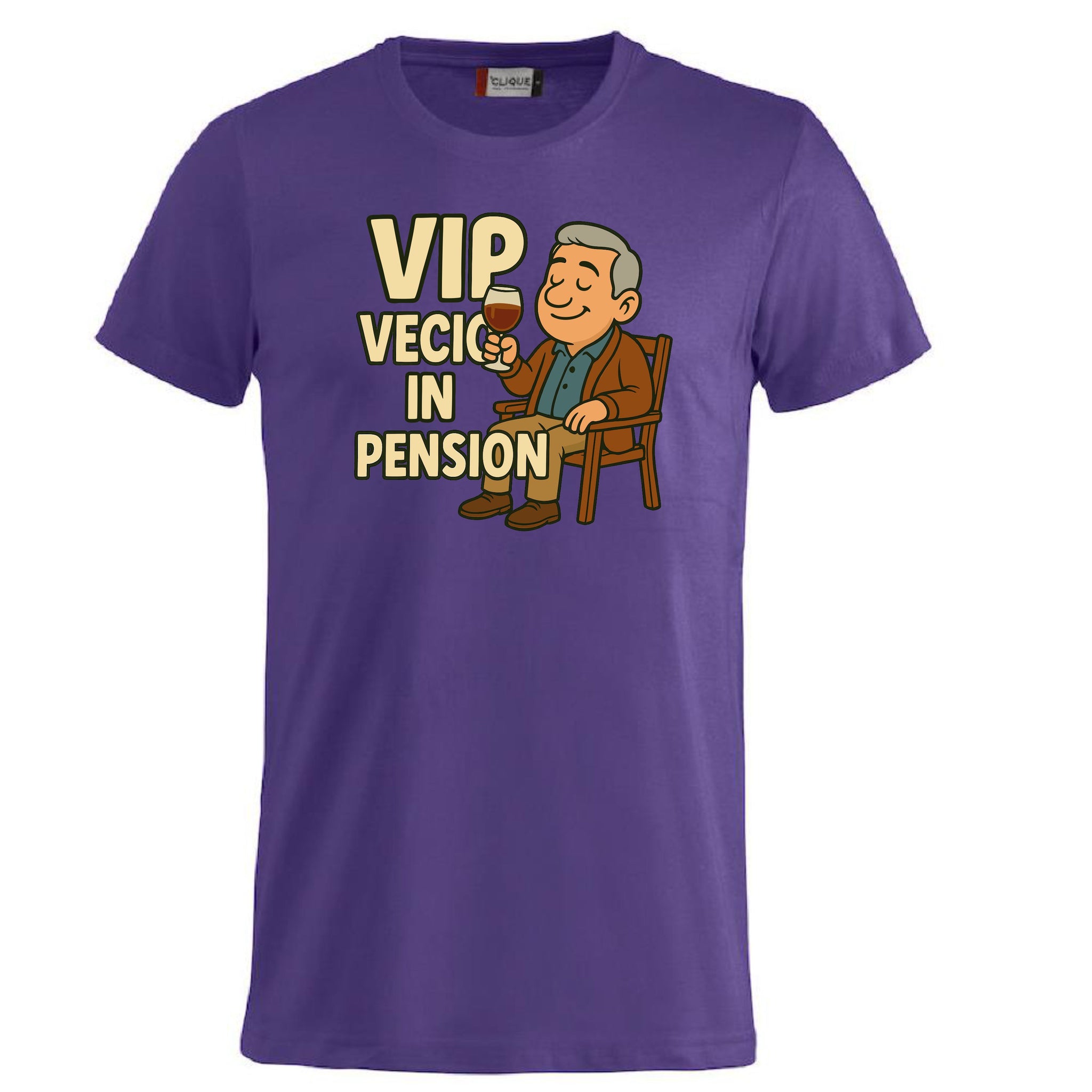 T-Shirt Personalizzabile “VIP Vecio in Pension” – Personalizzabile con Nome – PS 27431-A132