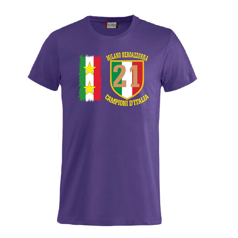 T-Shirt Calcio Inter Campioni d’Italia Serie A – 21 Scudetti Seconda Stella – PS 27431-A068