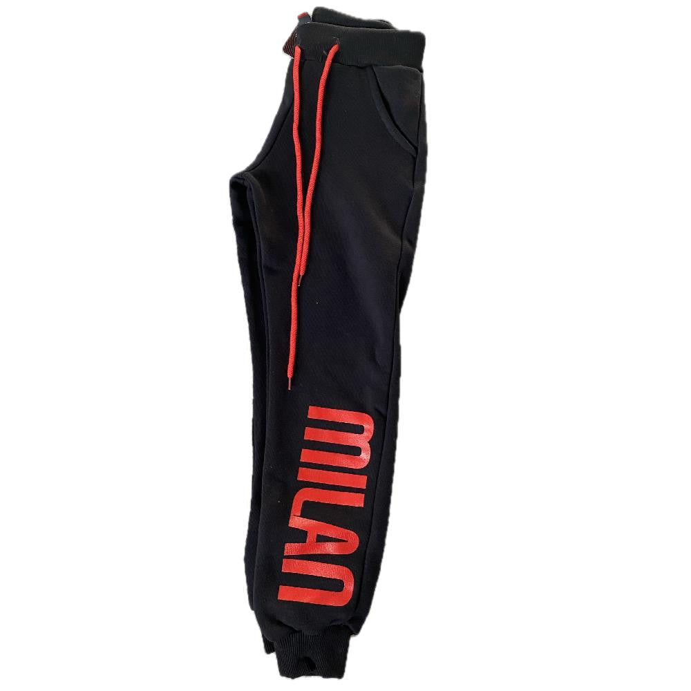 Pantaloni Tuta MILAN Uomo in Felpa – Prodotto Ufficiale AC Milan – PS 46607