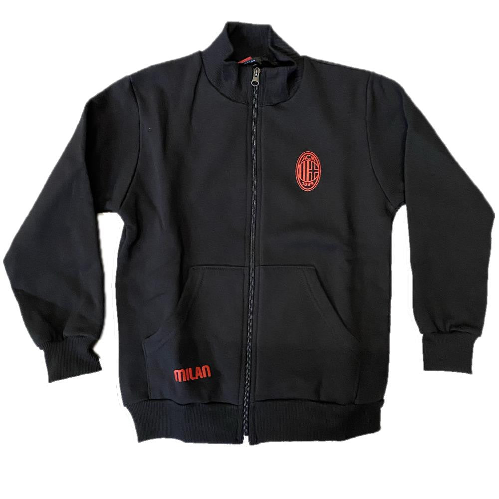 Felpa Full Zip MILAN Uomo in Felpa – Prodotto Ufficiale AC Milan – PS 46613