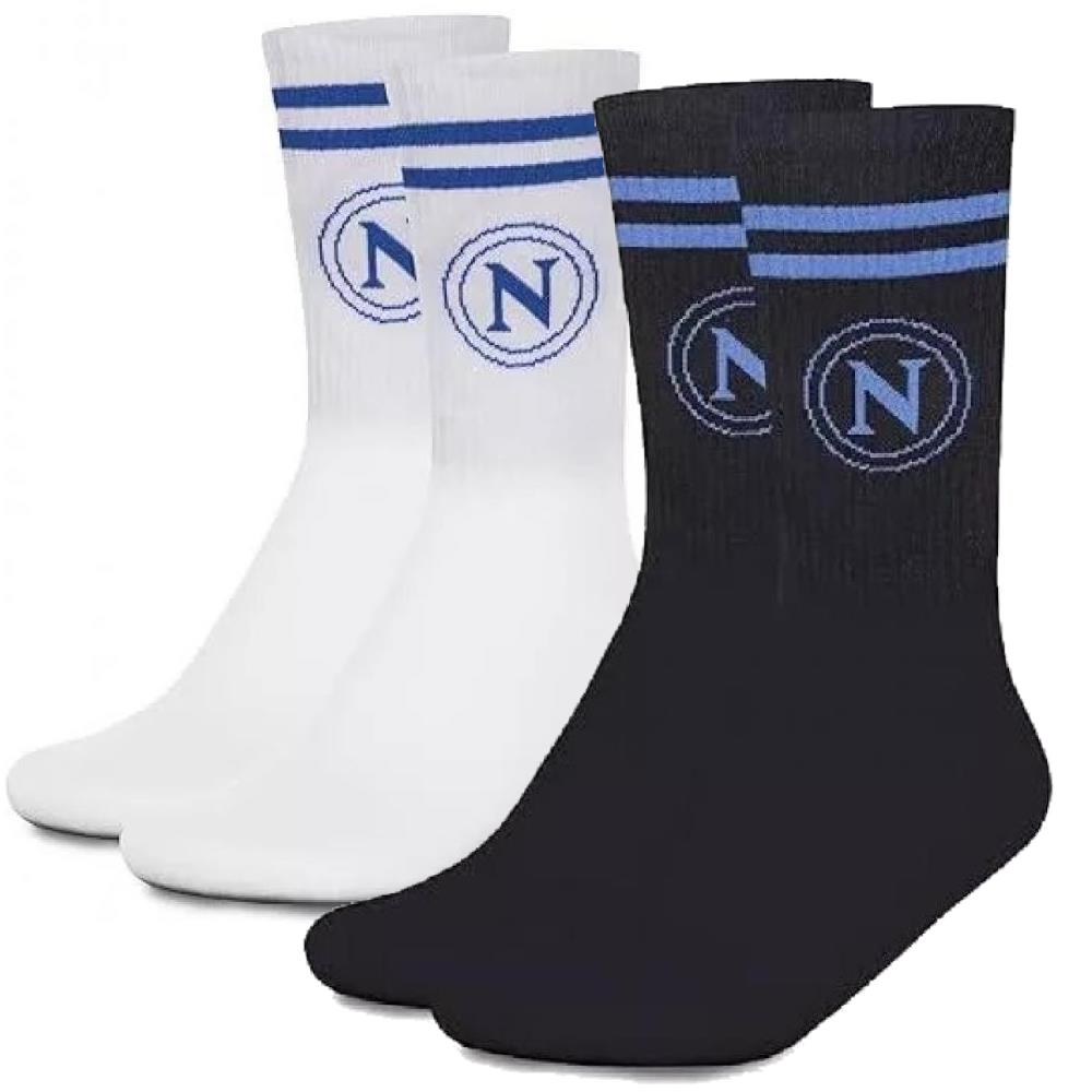 Set 2 Paia Calze Tennis in Spugna – Prodotto Ufficiale SSC Napoli Cod. PS 46639-BS