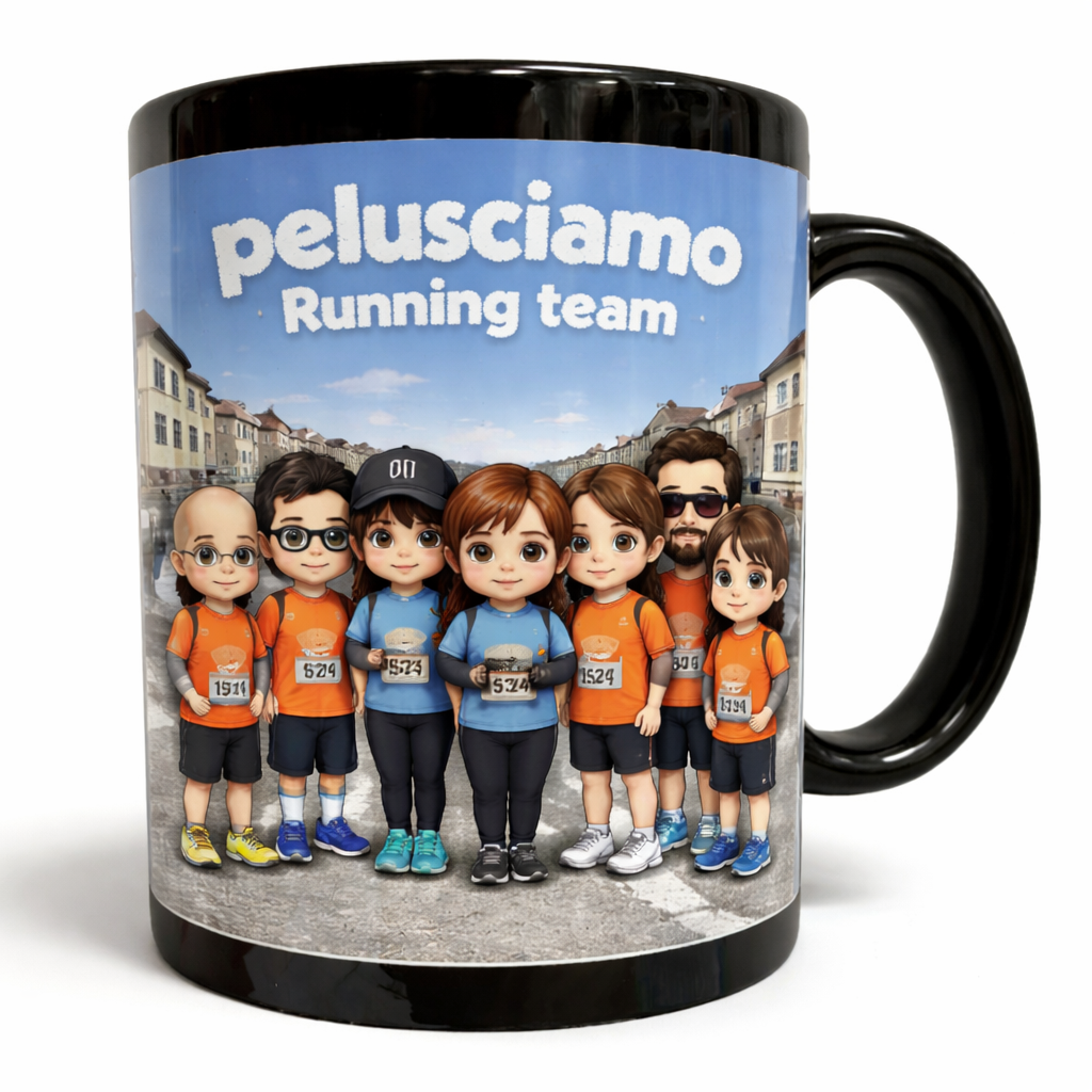 Tazza in Ceramica Nera Personalizzabile con Foto o Dediche – PS 09420