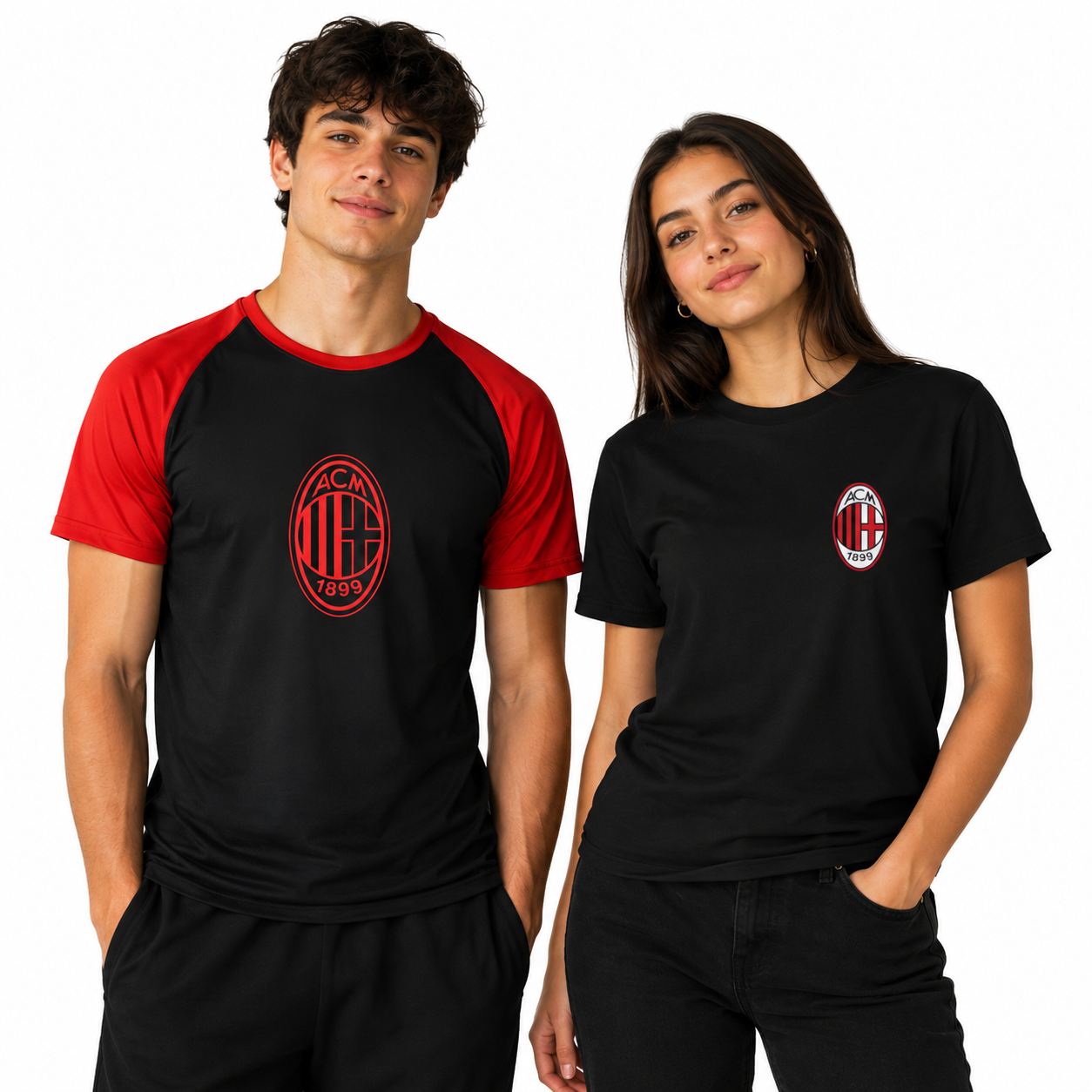 T-Shirt AC Milan in Cotone – Prodotto Ufficiale AC Milan Cod. PS 46680