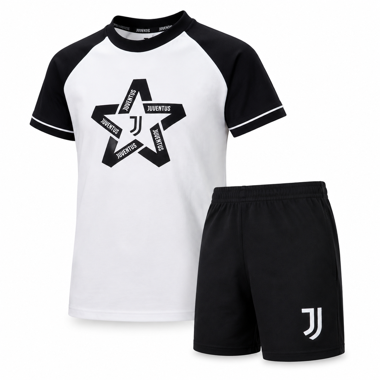Pigiama Corto Juventus  Bambino – 100% Cotone Personalizzabile – PS 40777
