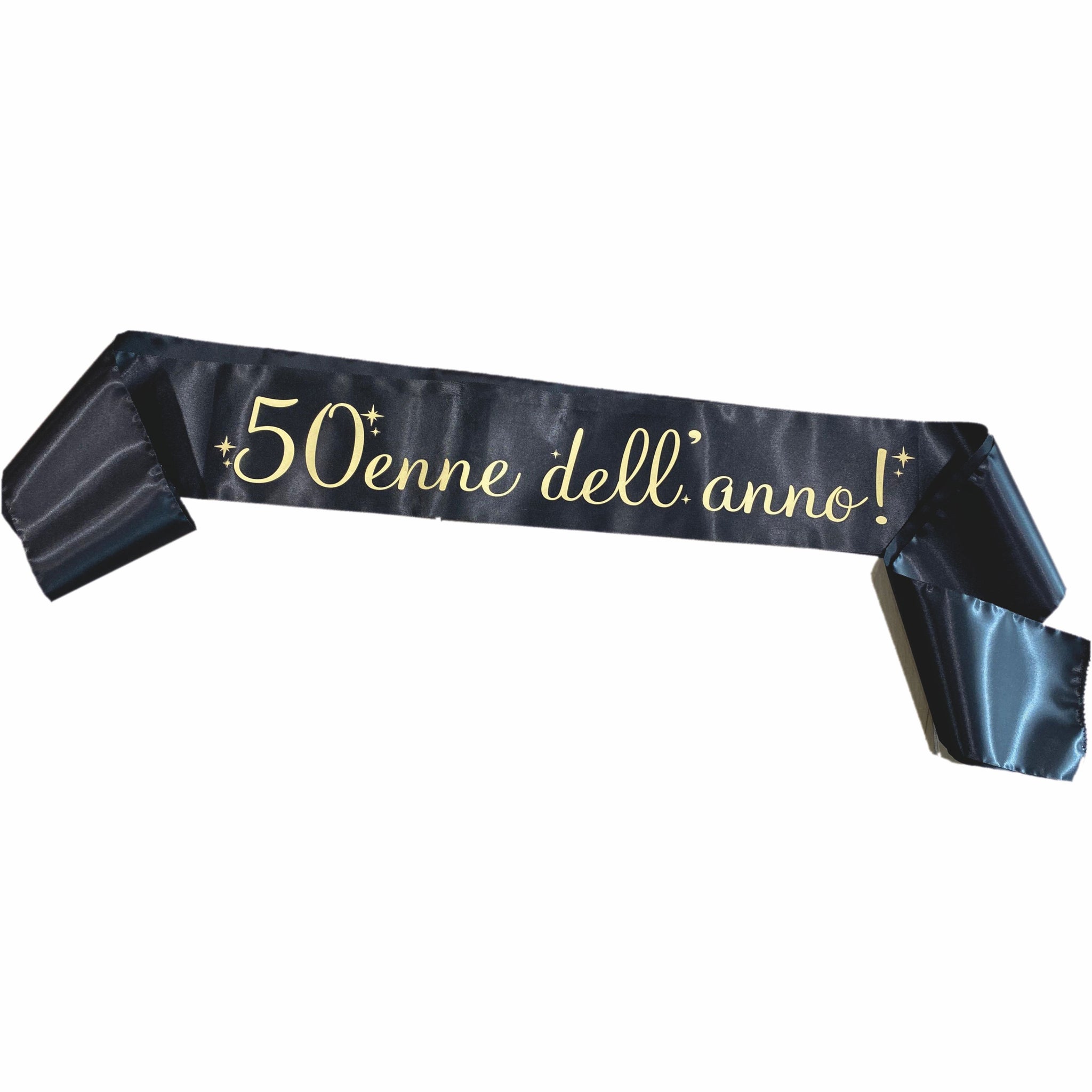 Fascia Compleanno Nera Personalizzata “18/20/30...Enne dell’Anno” – Gadget Party – PS 11447-001
