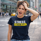 T-Shirt Donna Stress Attenzione 99%  – Idea Regalo per Mamma, Zia, Nonna o Amica – PS 28870-002
