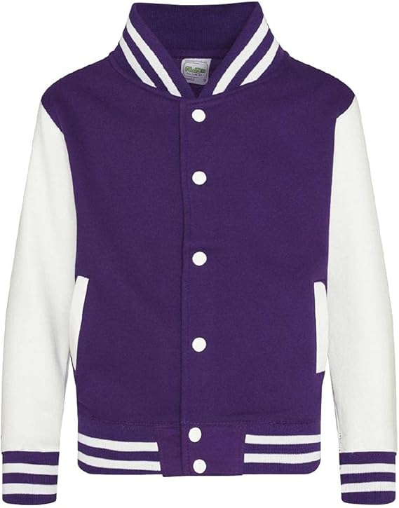 Felpa Baseball Varsity Junior Jacket Giacca College Personalizzabile Con Iniziali PS 36017 PRS