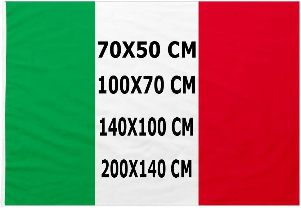 Bandiera Tricolore Nazionale Italiana – Scegli la Misura – Cod. 13163
