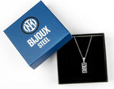 Collana ufficiale FC Inter con logo smaltato in acciaio 316L – Cod. 38026