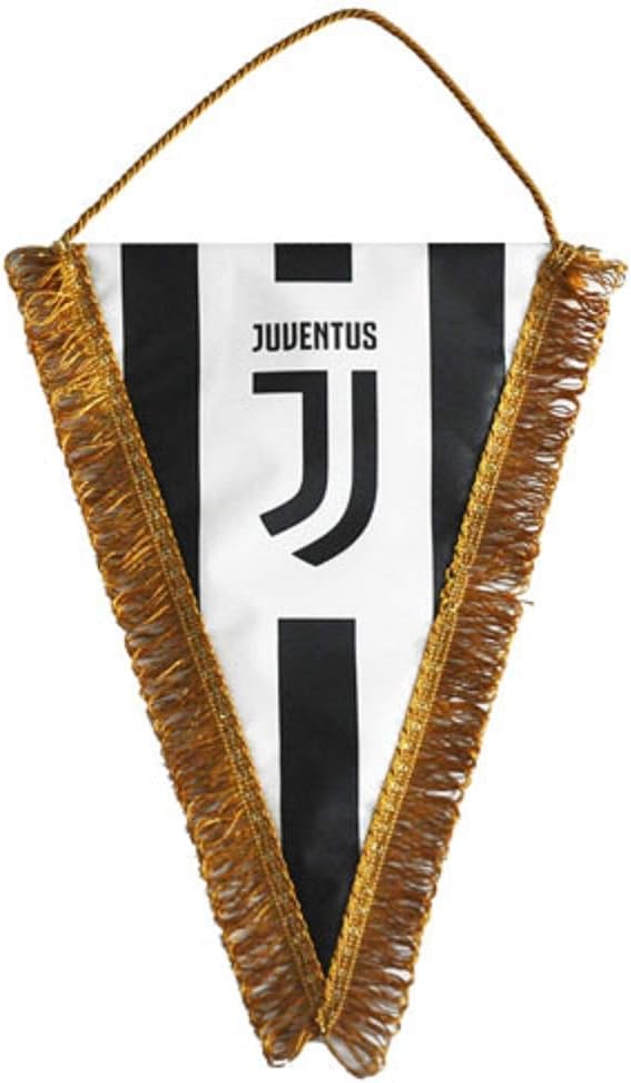 Gagliardetto Triangolare Bianconero con Frange Dorate – Logo Ufficiale 3 Misure PS 11486