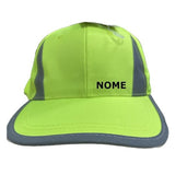 Cappello Alta Visibilita' con Bande Riflettenti Cappellino con Visiera Personalizzabile con Stampa o Ricamo PS 05320