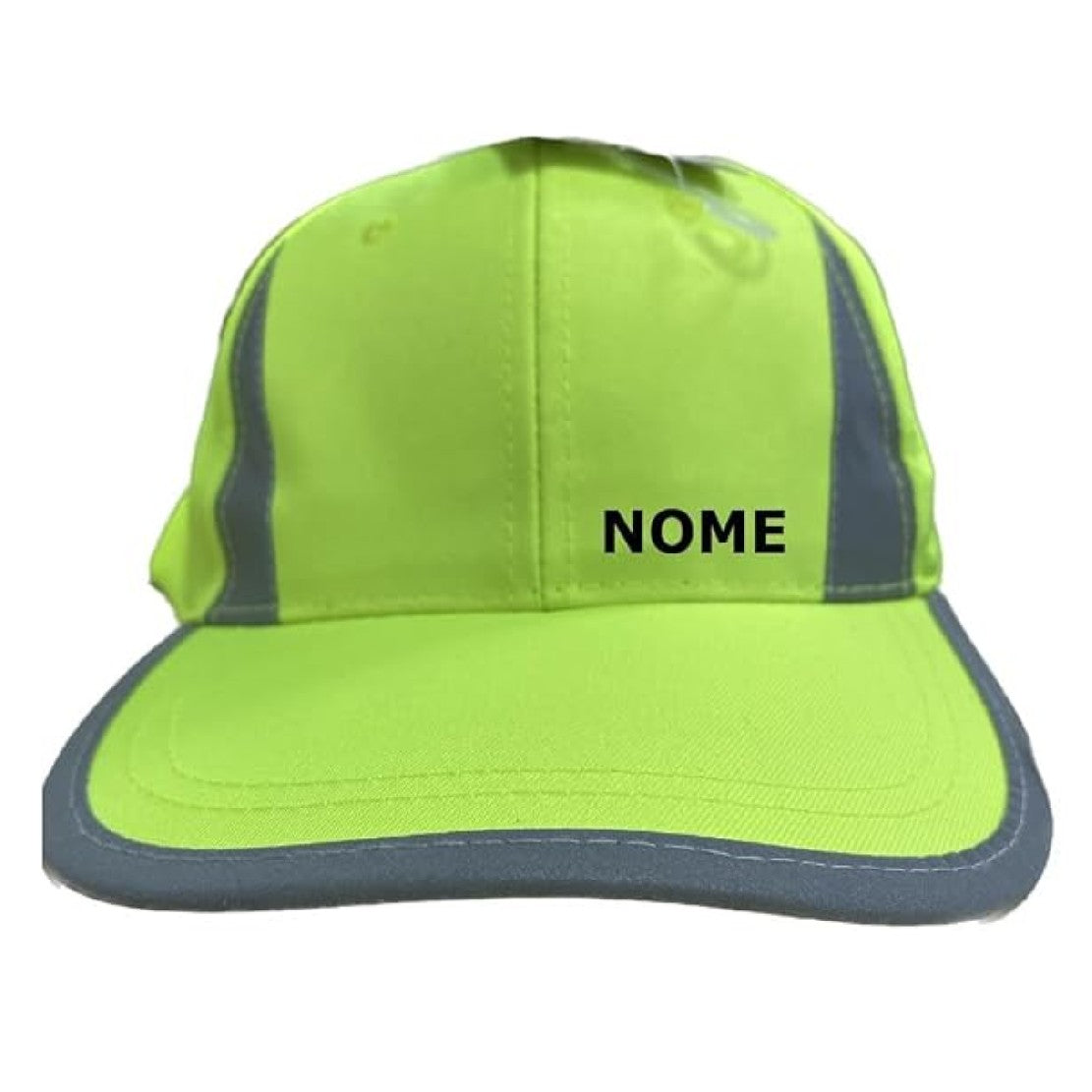 Cappello Alta Visibilita' con Bande Riflettenti Cappellino con Visiera Personalizzabile con Stampa o Ricamo PS 05320