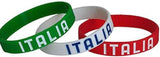 Giemme Kit 3 Braccialetti Italia in Silicone Tricolore – Accessorio Tifoso – PS 03477