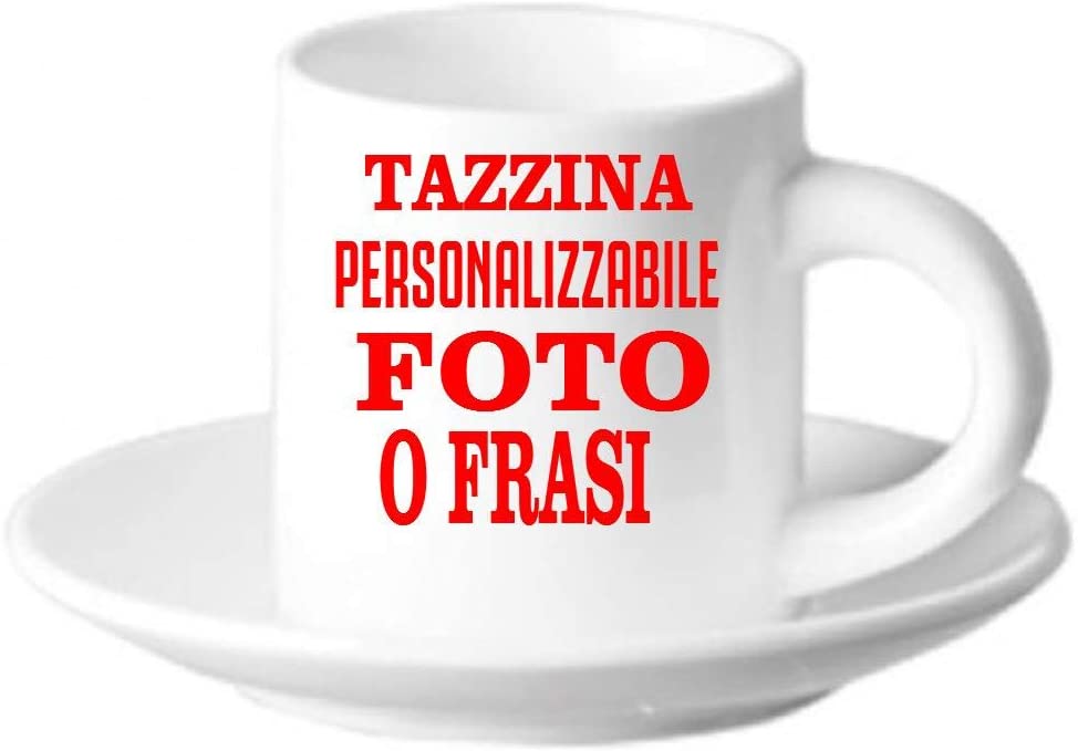 Tazzina da Caffè in Ceramica Personalizzabile con Piattino – PS 10531