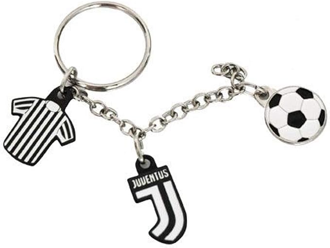 Portachiavi Juventus a Ciondolo in Metallo – Accessorio Ufficiale Juve – PS 17320