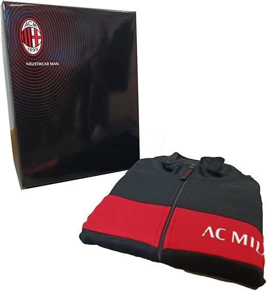 Tuta da Casa AC Milan Uomo / Ragazzo – Pigiama Ufficiale AC Milan Cod. PS 41425