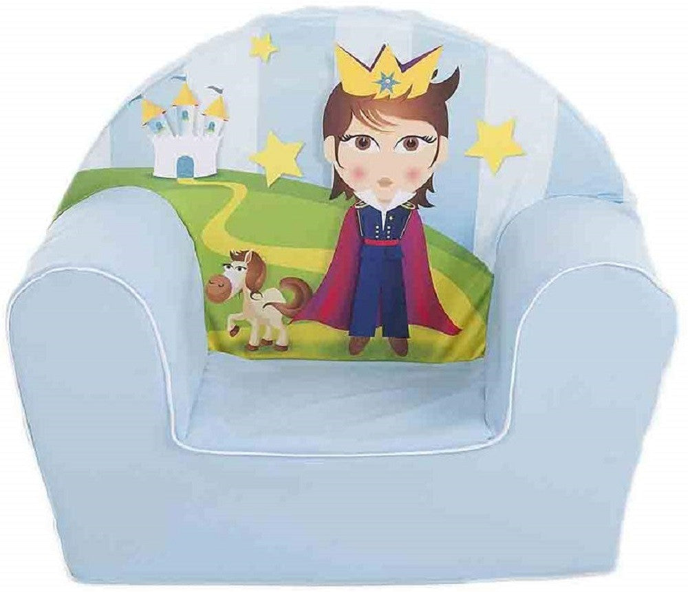 Poltrona in Peluche Morbido Re Azzurro – 50 × 40 cm Cod. PS 17896