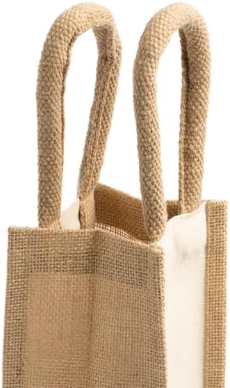 Borsa In Juta Plastificata Porta Bottiglia Personalizzabile Con Foto e Scritte PS 00053 PRS