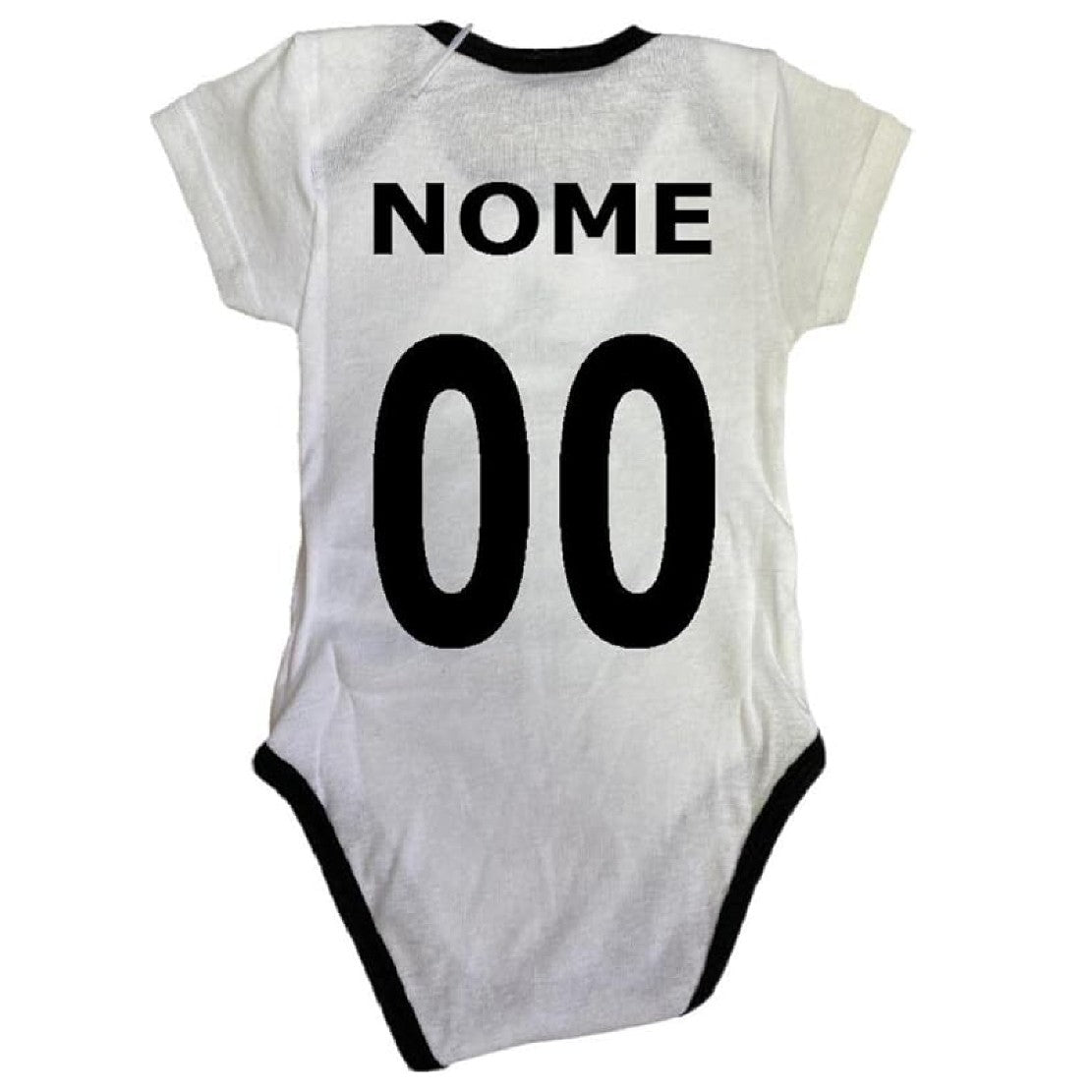 Body Neonato Calcio Personalizzabile Nome e Numero – Ufficiale Juventus Football Club PS 41110