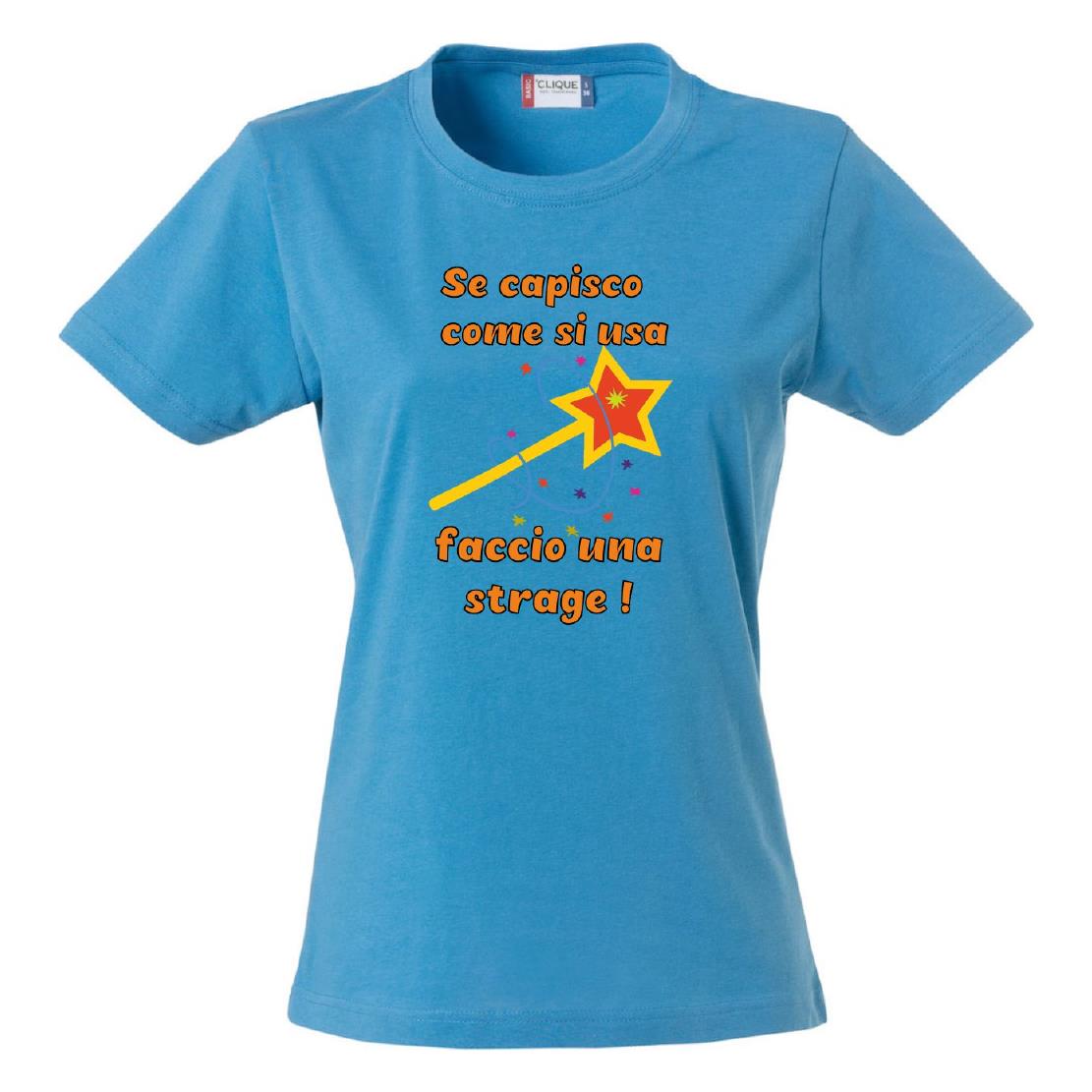 T-Shirt Donna “Se Capisco Come Funziona Faccio Una Strage” – Maglietta Umoristica – PS 28870-010