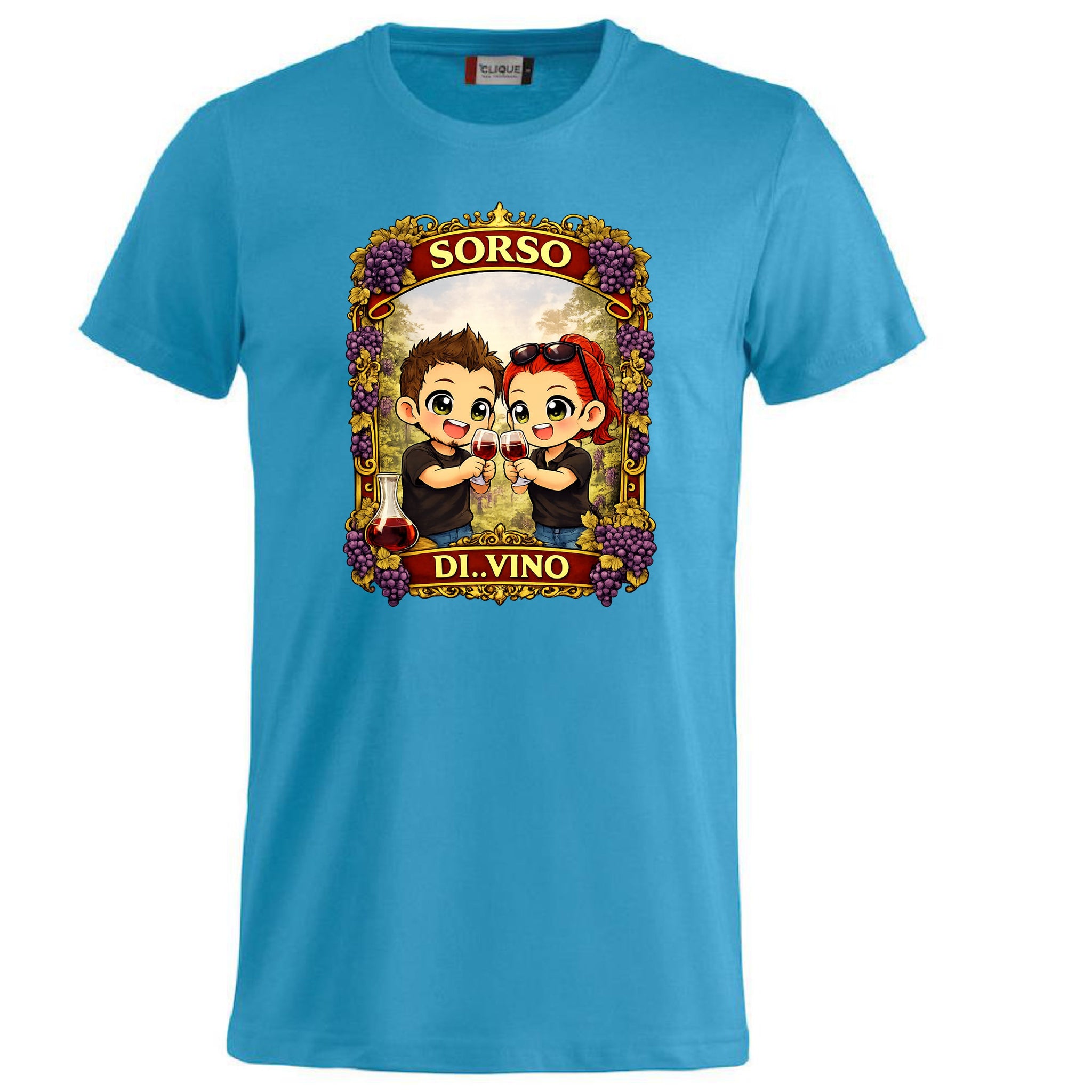 T-Shirt Divertente “Sorso di Vino” Personalizzabile con Nome – Idea Regalo per Amanti del Vino – PS 27431-A-142 PRS