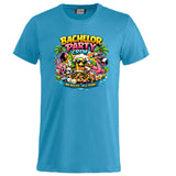 T-Shirt Addio al Celibato Bachelor Party Crew No Rules All Fun Personalizzabile con Nome PS 27431-A-40