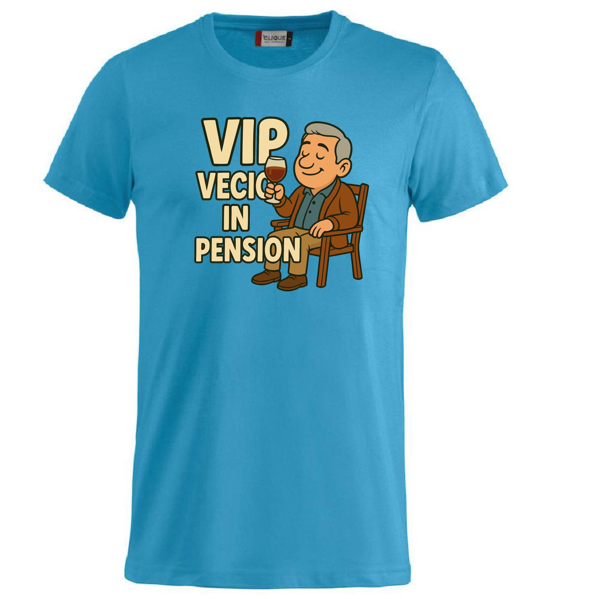 T-Shirt Personalizzabile “VIP Vecio in Pension” – Personalizzabile con Nome – PS 27431-A132