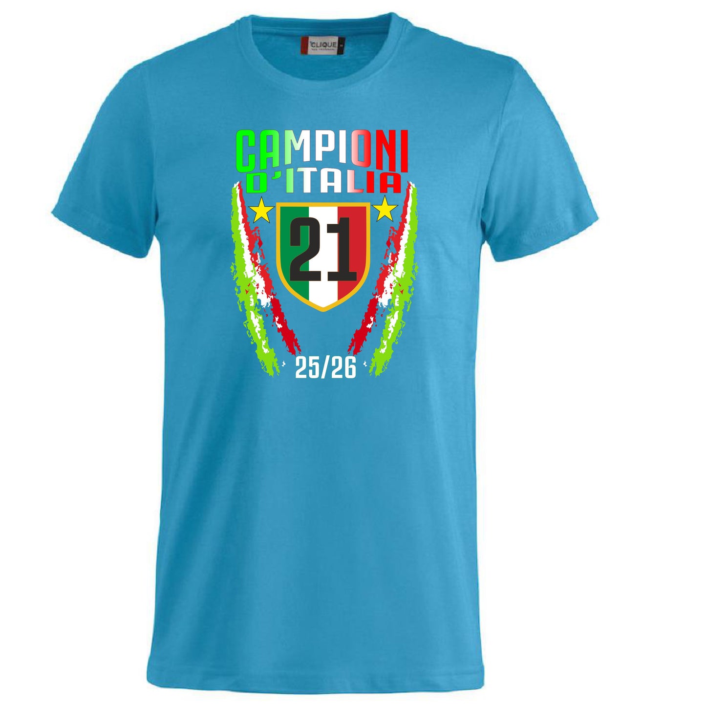 T-Shirt Inter Campione d’Italia 2025/2026 – Seconda Stella 21 Scudetti – PS 27431-A040 INT