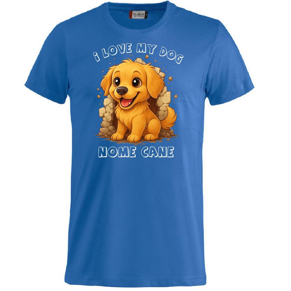 T-Shirt Personalizzata con la Grafica del Tuo Cane e Nome – PS 27431-A-134
