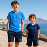 Pigiama Corto SSC Napoli Ufficiale 100% Cotone – Bambino Ragazzo Uomo – Personalizzabile con Nome PS 46702