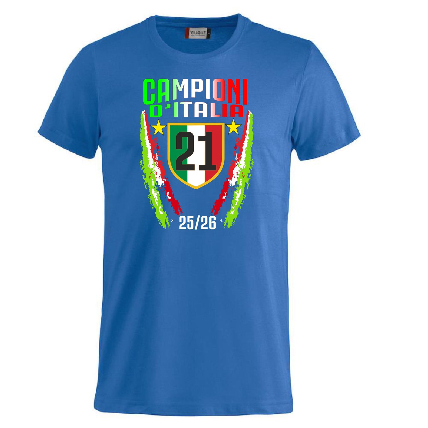 T-Shirt Inter Campione d’Italia 2025/2026 – Seconda Stella 21 Scudetti – PS 27431-A040 INT