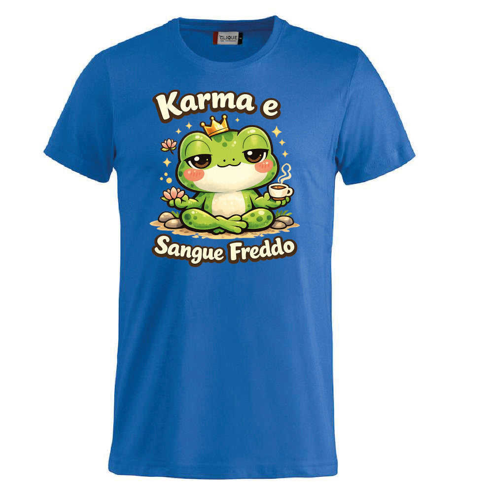 T-shirt Adulto e Bambino Unisex – Rana Karma e sangue freddo - PS 27431-A140