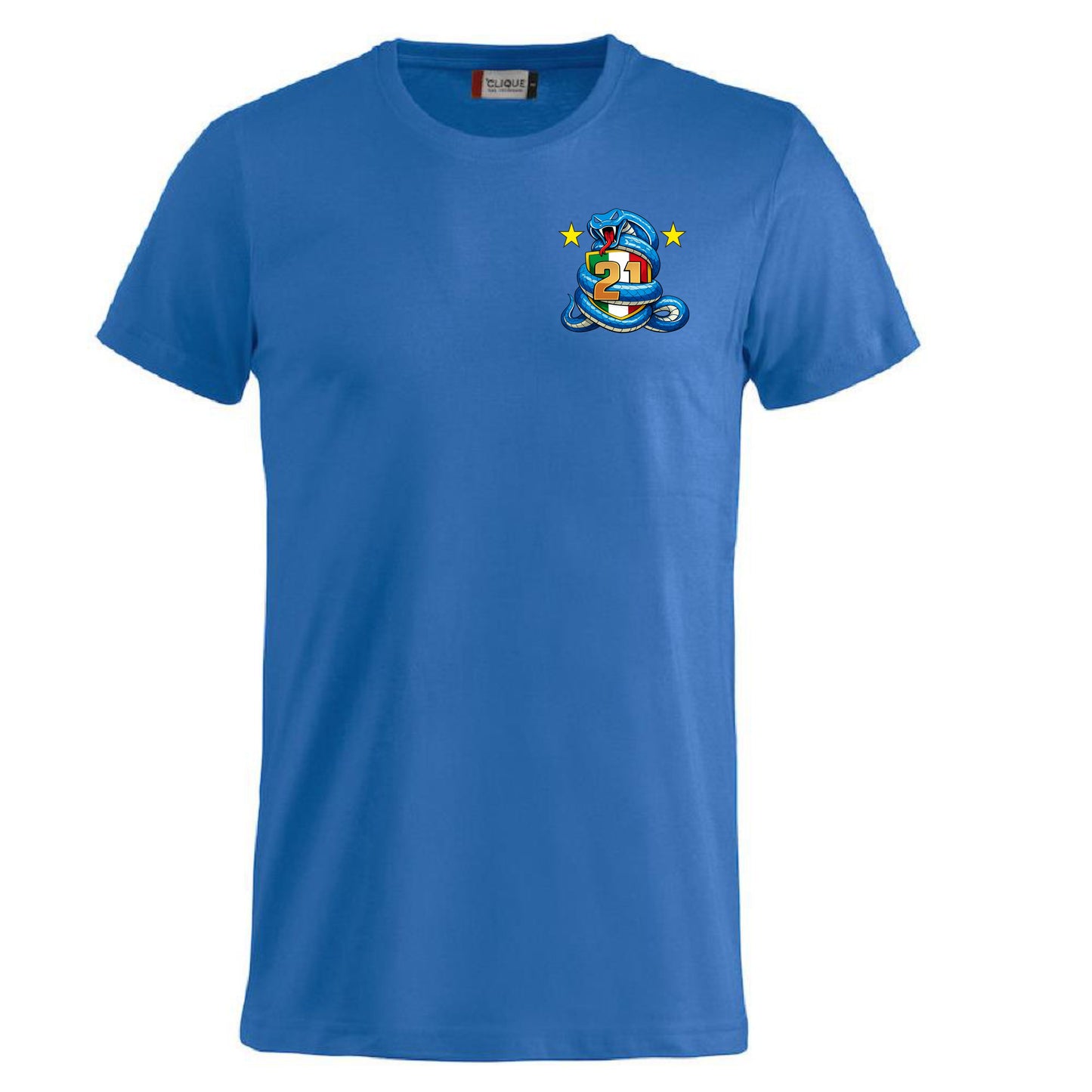 T-Shirt Neroazzurri Campioni d’Italia 2025/2026 –  21 Scudetti 100% Cotone  – PS 27431-INT-09